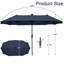Parasol de marché rectangulaire 13 pi Hopkinton-69301343