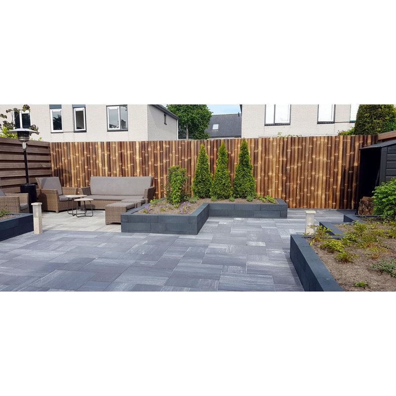Panneau de clôture en bambou, H 48 po x l 48 po x P 2,5 po