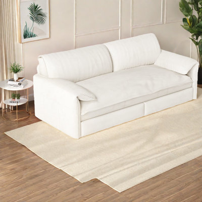 Convertible Velvet Sofa Bed, Modern Design With Storage For Home