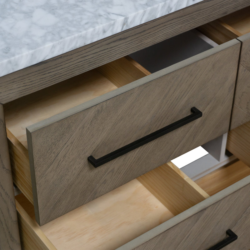 Rumalda 42" Single Bathroom Vanity Set, Gray Oak