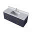Ensemble de meuble-lavabo simple 48 po x P 22 po avec plateau en marbre de culture et robinet