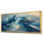 Toile avec cadre flottant or