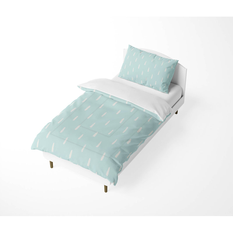 Ensemble d'édredon léger Long Drop, Bleu clair
