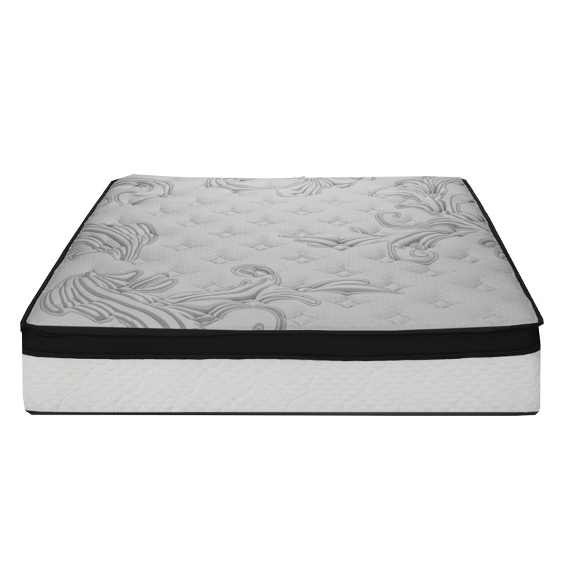 Matelas en mousse viscoélastique imprégnée de gel 10 po Alwyn Home Scioli, Double TG