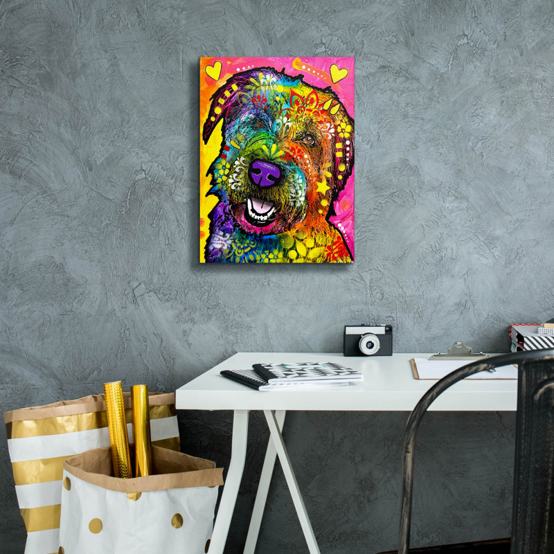 «Well How About That» par Dean Russo, art mural sur toile, H 16 po x l 12 po x P 0,75 po