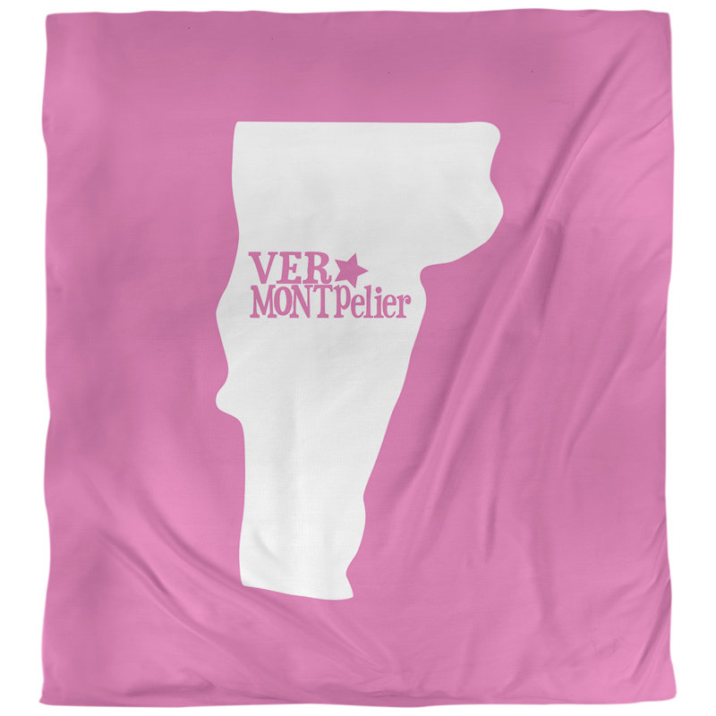 Housse de couette réversible simple montpelier vermont, Housse de couette pour grand lit, Rose, Microfibre