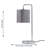 Hamdy 46Cm Polished Chrome Arched Table Lamp Set