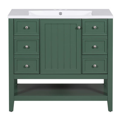 Meuble-lavabo 36 po avec comptoir en céramique