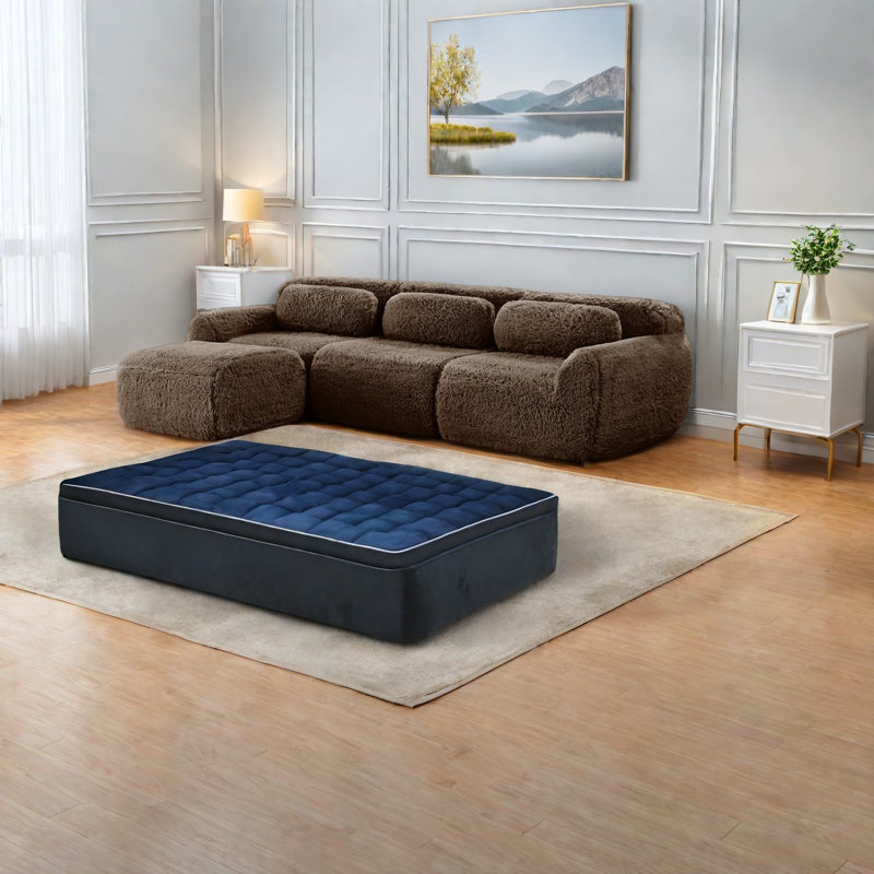 Canapés modulaires confortables, design chocolat moelleux pour le salon