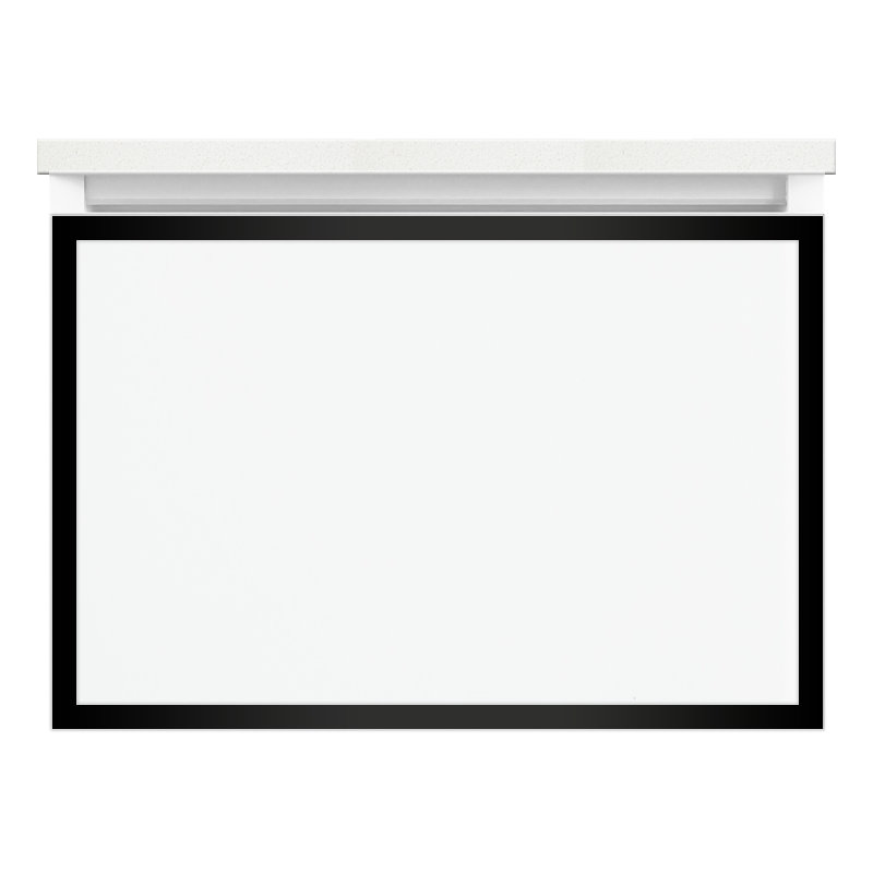 Profiles Framed 24" Single Bathroom Vanity Base Only, Full Drawer, Yes, Tinted Gray Mirror/Chrome