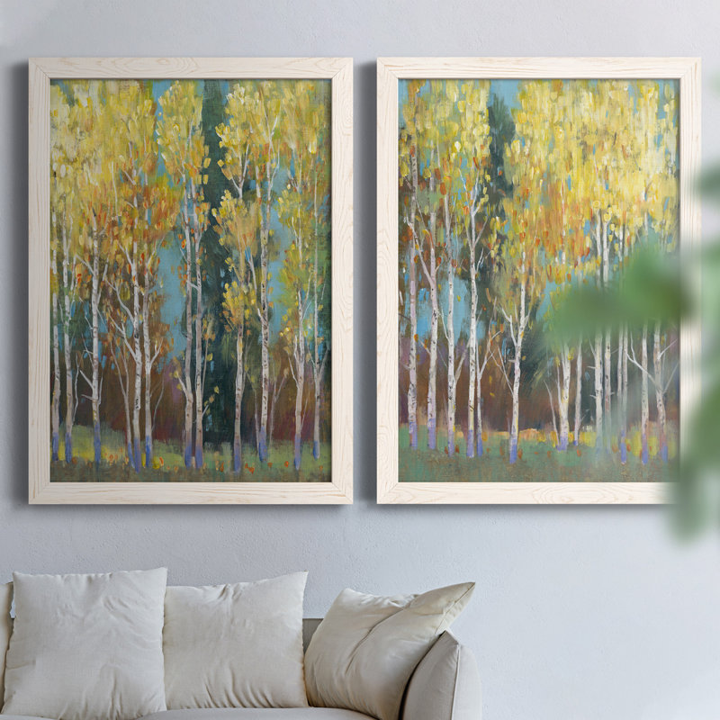 Toile encadrée de qualité supérieure Aspen Grove I - prête à être accrochée, H 20 po x l 34 po x P 1,5 po
