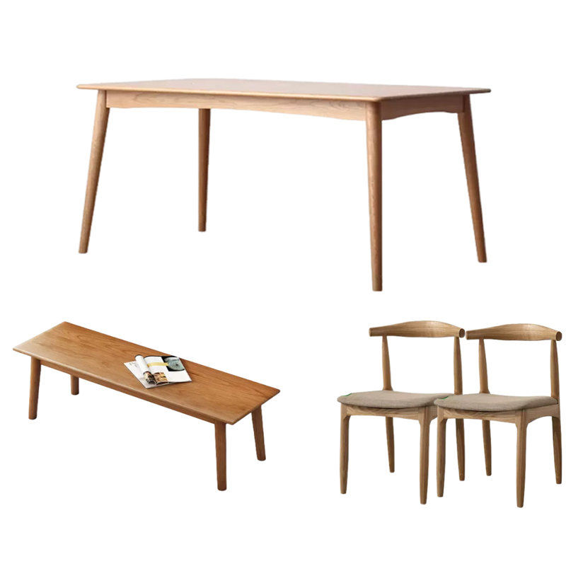 Ensemble de salle à manger rectangulaire L 59 po x l 31,49 po Lakeleigh, H 29,52 po x l 35,43 po x P 70,86 po