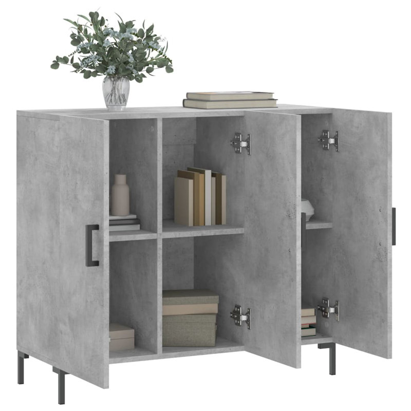 Meela 90cm Sideboard, Concrete Grey