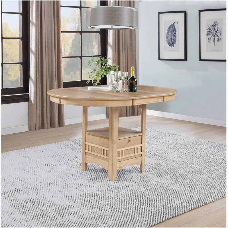 Oval 60-inch Counter Height Extension Dining Table