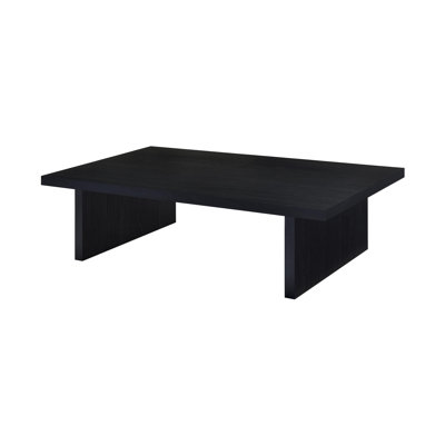 54.4" W Contemporary Coffee Table, Black