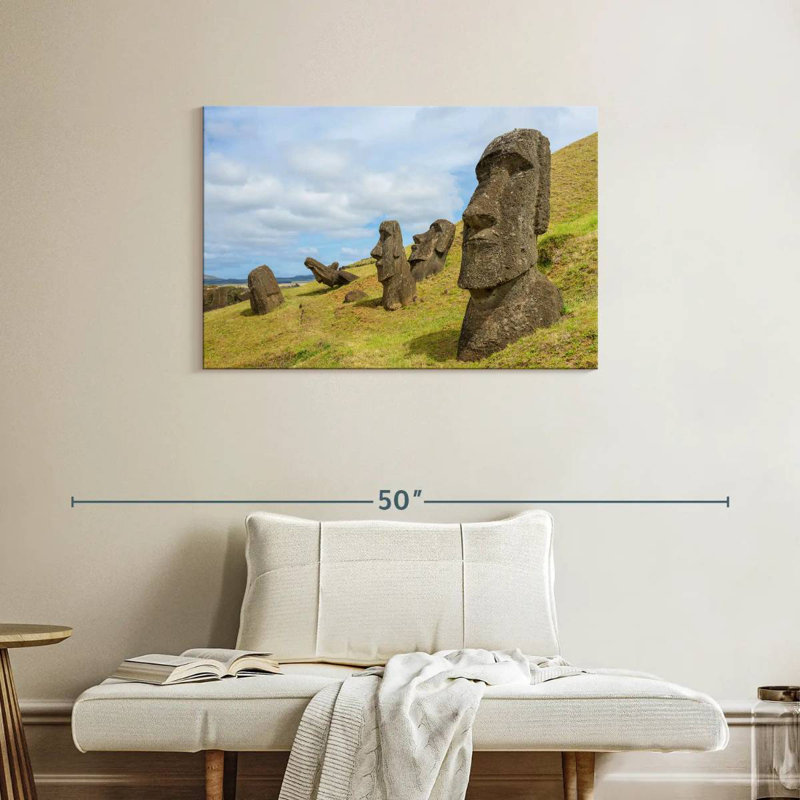 Nicci Moais In Rano Raraku, 24" H x 36" W