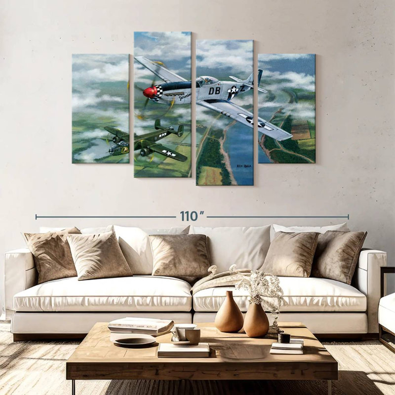 Mait Fighter And Bomber, 54" H x 84" W