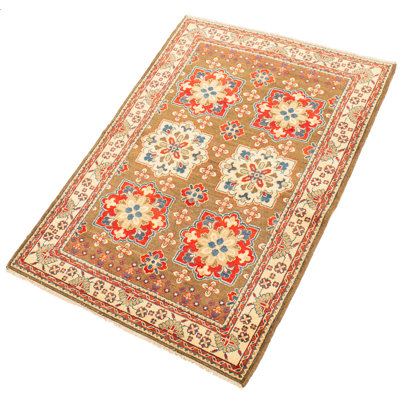 Hypoluxo One-of-a-Kind 3'11" X 5'9" 2010s Wool Area Rug in Brown