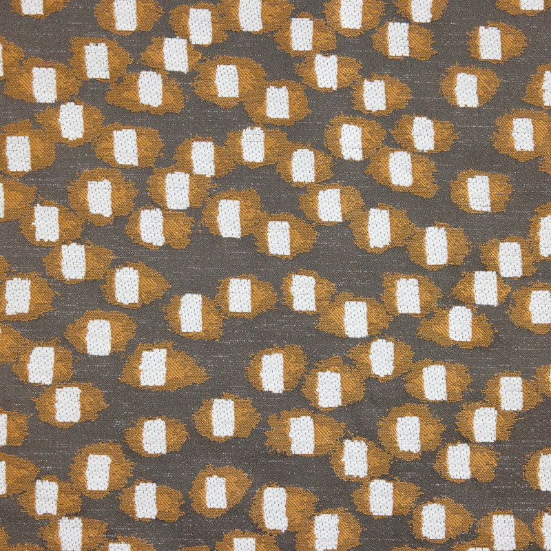 Taie d'oreiller carrée Sloane à pois abstraits, tissée en jacquard moderne et contemporain, 68,5 x 68,5 cm (27 x 27 pouces).