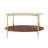 Modern Gold Round Double-Layer Coffee Table