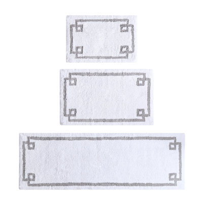 Tapis de bain en coton touffeté