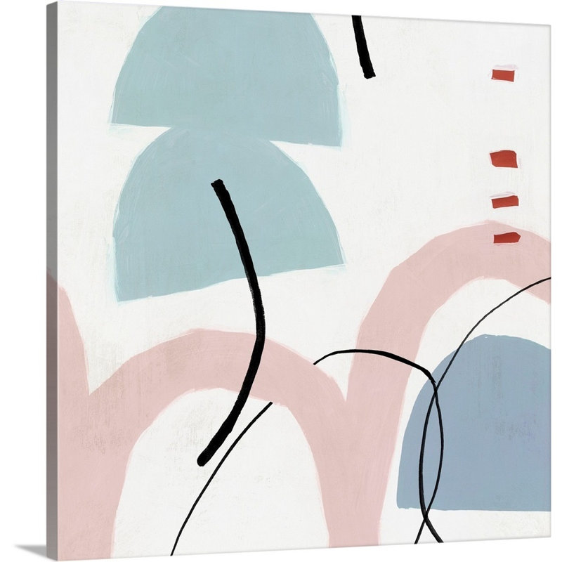 « Élasticité II blush version » par PI studio-reproduction d’art sur toile, Toile tendue, H 16 po x l 16 po x P 1,25 po