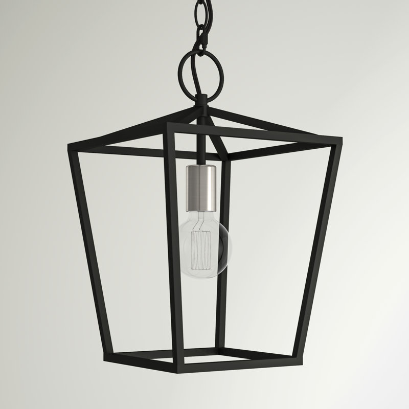 Luminaire suspendu géométrique 1 lumière Howington, Noir