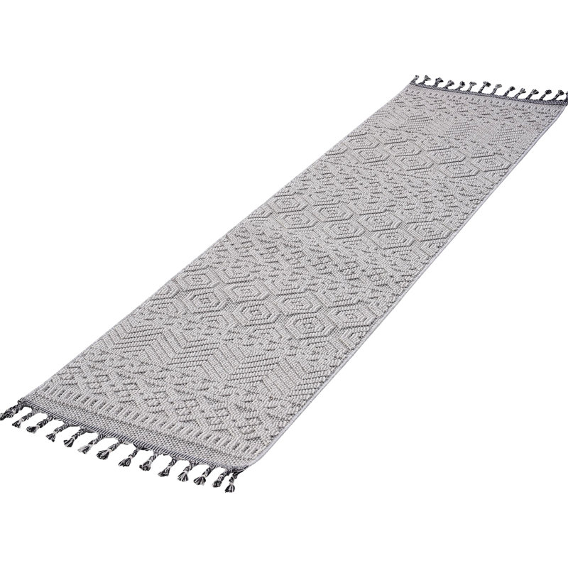Loom & White Geometric Area Rug 2x8, Stain Non-shedding, For Living Room Entryway, Easy Maintenance, Pet 2x8 Geometric, Stain- High-traffic Areas, , And Pet-