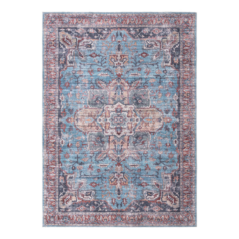 Heffington Oriental Indoor Rug, Rectangle 7'3" x 10'