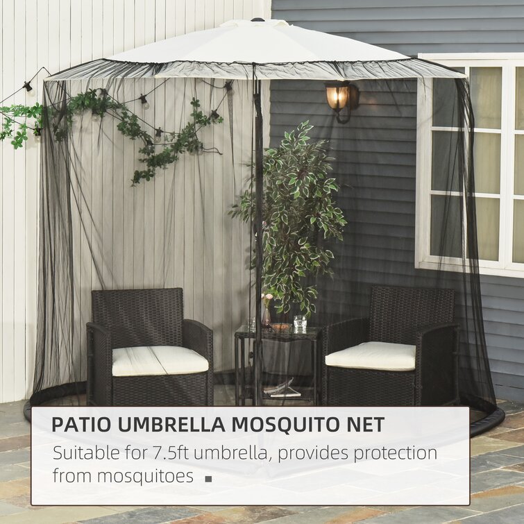 Patio Umbrella Mosquito Net - Wayfair Canada