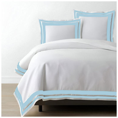 400TC Cotton Sateen Double Border Frame Duvet Cover Set