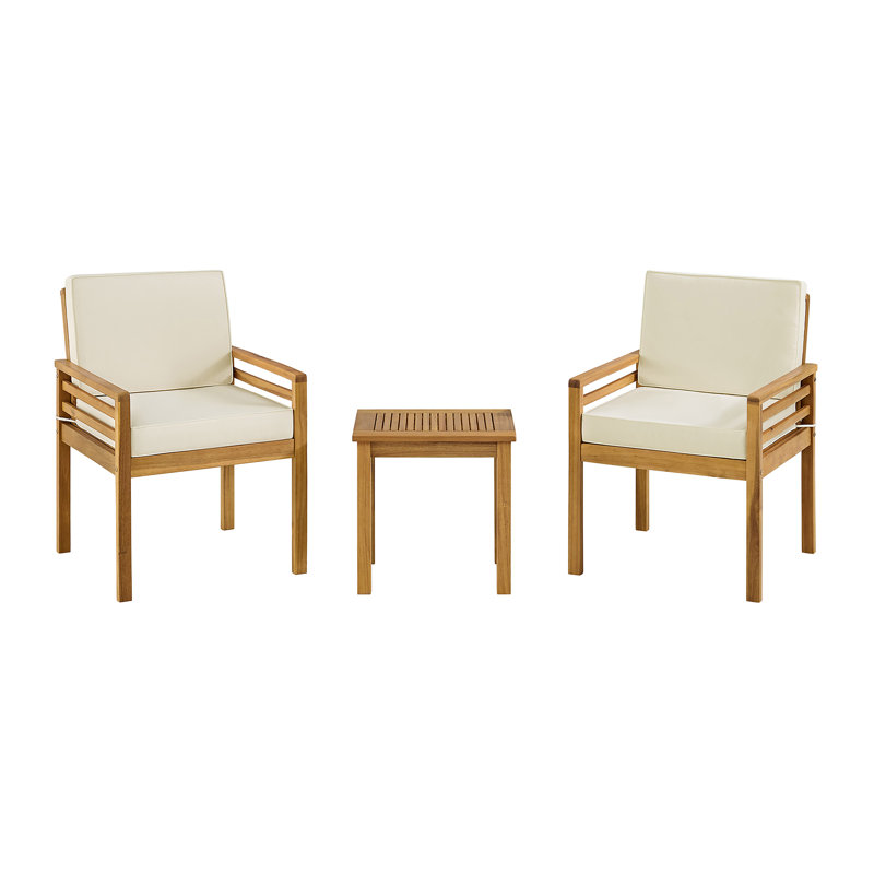 Ensemble de patio 3 pièces Alaterre Furniture Okemo avec table d'extérieur et chaises de patio, 3 pièces: table, 2 chaises