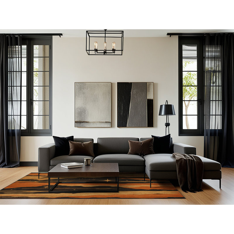 Rustling Horizons Rug, Rectangle 4' x 6'