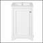 Meuble-lavabo de 20 pouces avec lavabo en céramique, ensemble de meuble-lavabo simple autoportant avec porte à fermeture douce et tablette réglable, style moderne-870406562