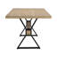 Table de salle à manger à pieds en X (frêne clair)-616138830