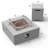 Square Propane Smokeless Fire Pit Table with Hidden Fuel Tank