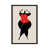 Black Floater Framed