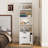 Night Stand with Bookshelf And Drawers-1371520283