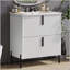 Meuble-lavabo de 30 pouces avec lavabo en céramique, tiroirs pleine extension et conception cannelée pour un rangement élégant-2082191918