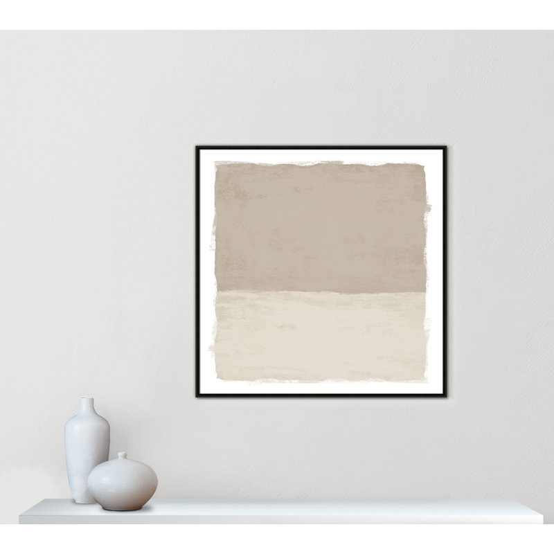 «Silent Sands I» par Natalie Carpentieri, Espresso, H 41,5 po x l 41,5 po