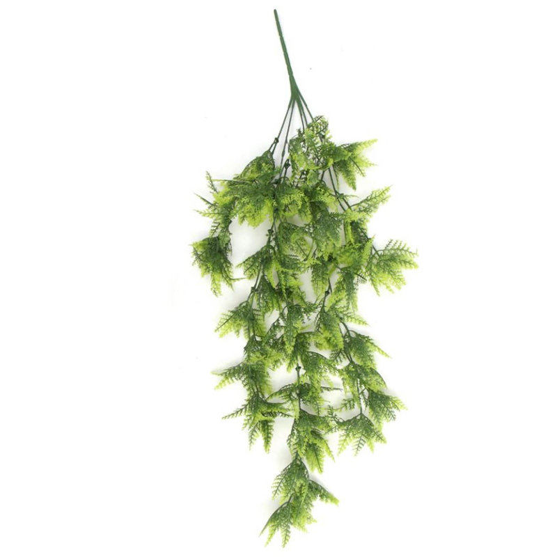 Artificial Hanging Plants Fire / UV Resistant 75cm Faux Fern Plant