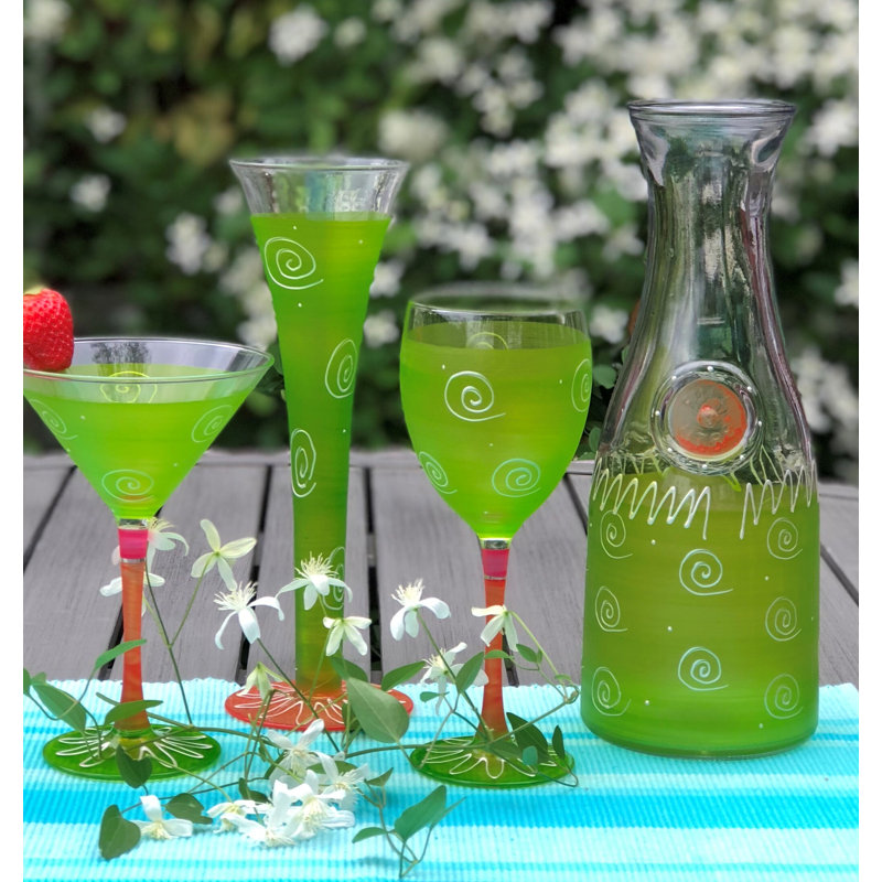 Flûte en verre Hanovre, Vert clair