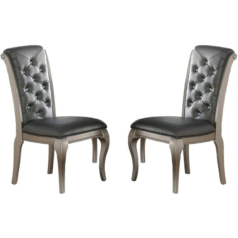 Chaise de salle à manger rembourrée Kujawski