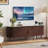 63" Fluted TV Stand With Power Outlet and Adjustable Shelves, Mid Century Modern TV Console, Sliding Doors Entertainment Center and Media Console for TVs 40" - 65"-347482083-346232005