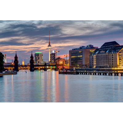 River Spree in Berlin - Photographie sur toile tendue