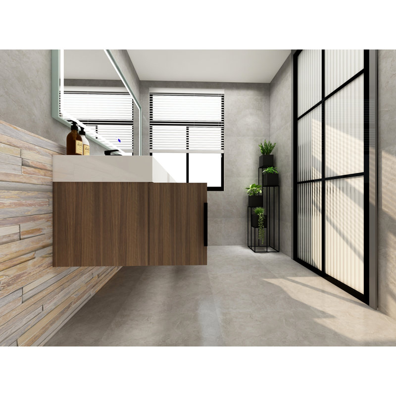 Meuble-lavabo simple mural 72 po Jessica, Bois