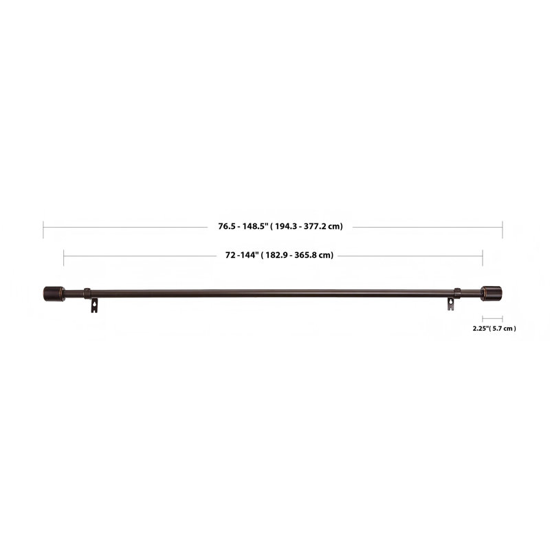 Tringles à rideaux pour fenêtres, embouts (bronze), Bronze
