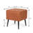 Javohir Faux Leather Ottoman