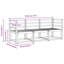 185.5cm Wide Patio Sofa
