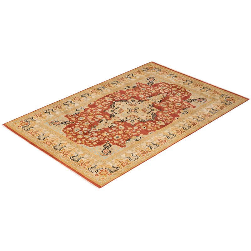 Classic One-of-a-Kind 5' 10" x 9' 0" Hand Knotted Area Rug